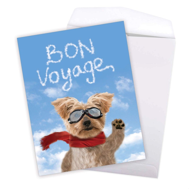 NobleWorks, Goodbye Dog - Large Bon Voyage Greeting Card from All of Us (8.5 x 11 Inch) - Trip, Vacation Card with Envelope J6345BVG-US - Image 5